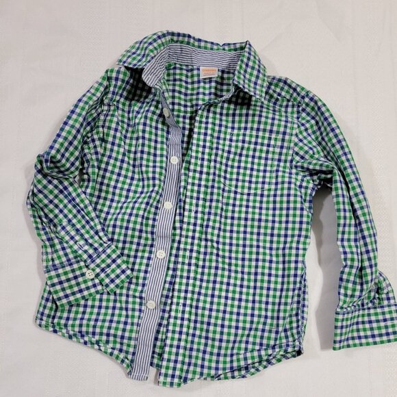 Gymboree XS 3-4 yrs. VGUC plaid Shirt. Mixed Bin Z29 - Picture 1 of 2